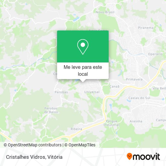 Cristalhes Vidros mapa