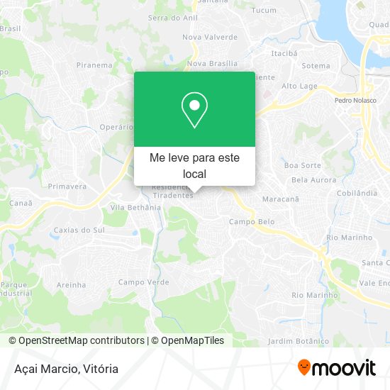 Açai Marcio mapa
