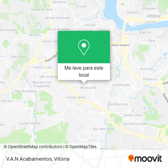 V.A.N Acabamentos mapa