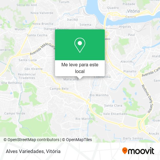 Alves Variedades mapa