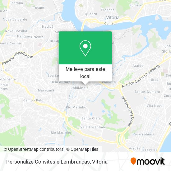 Personalize Convites e Lembranças mapa