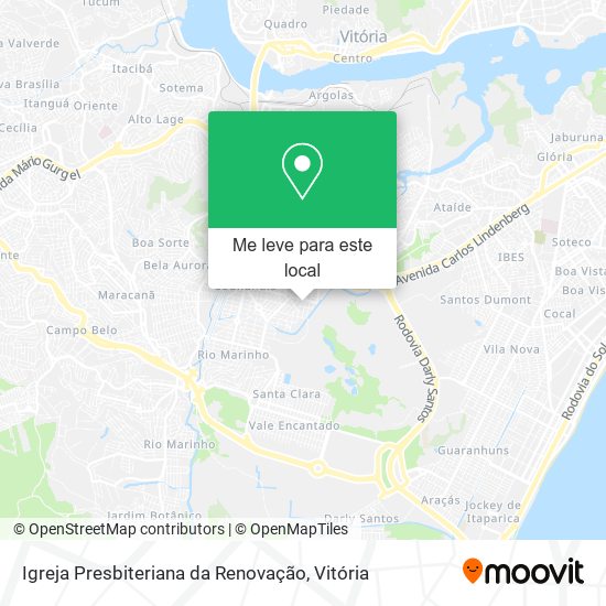 Igreja Presbiteriana da Renovação mapa