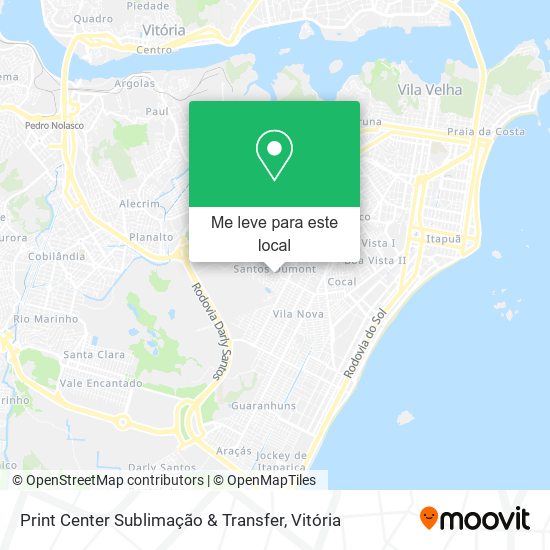 Print Center Sublimação & Transfer mapa