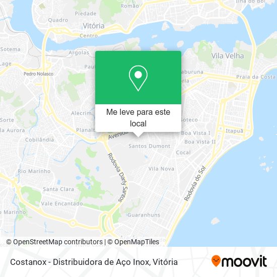 Costanox - Distribuidora de Aço Inox mapa