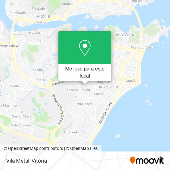 Vila Metal mapa