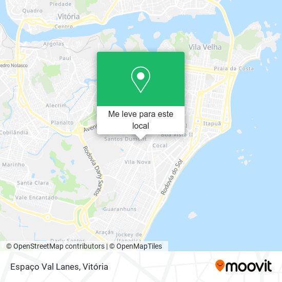 Espaço Val Lanes mapa