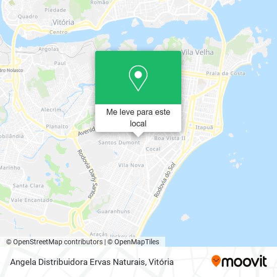 Angela Distribuidora Ervas Naturais mapa