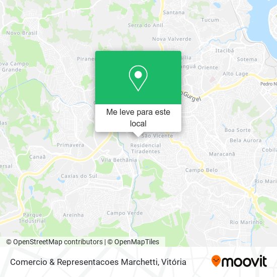 Comercio & Representacoes Marchetti mapa