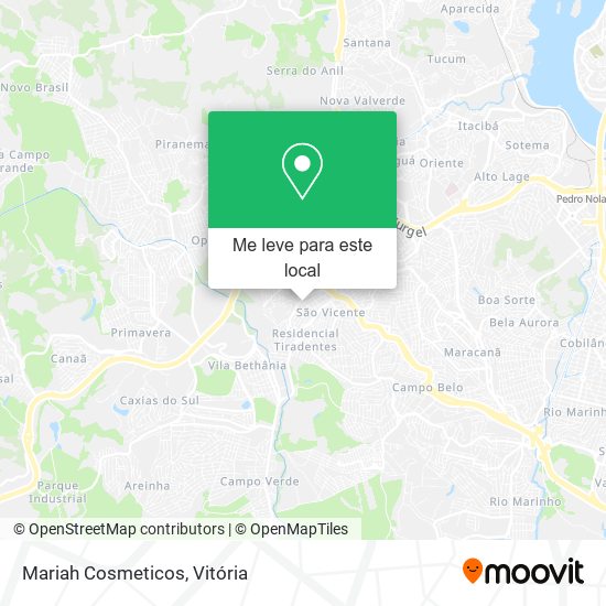 Mariah Cosmeticos mapa