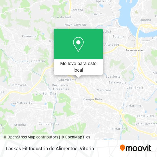 Laskas Fit Industria de Alimentos mapa