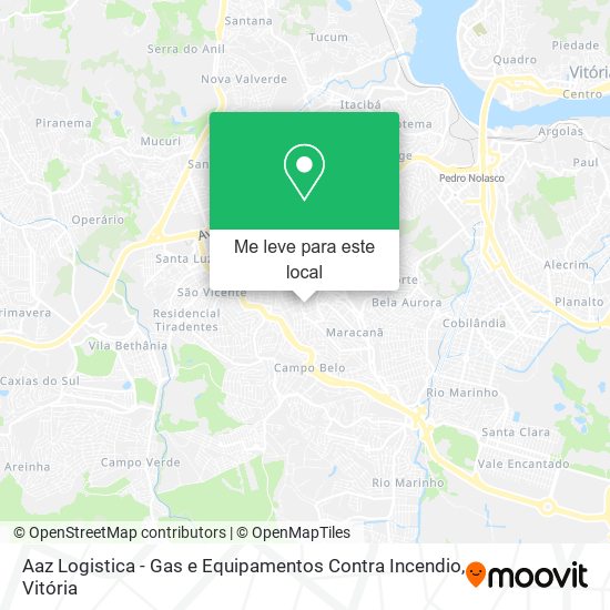 Aaz Logistica - Gas e Equipamentos Contra Incendio mapa