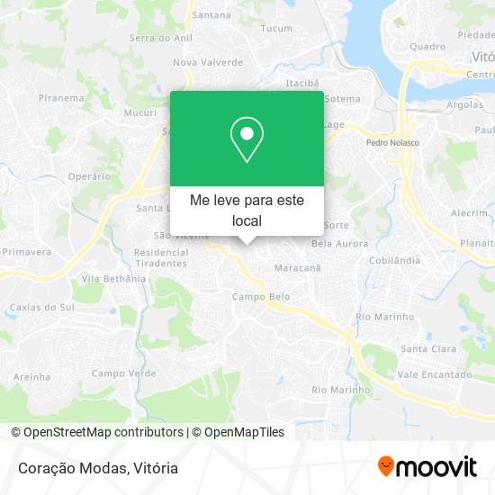 Coração Modas mapa