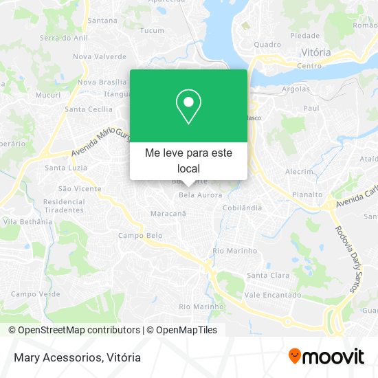 Mary Acessorios mapa