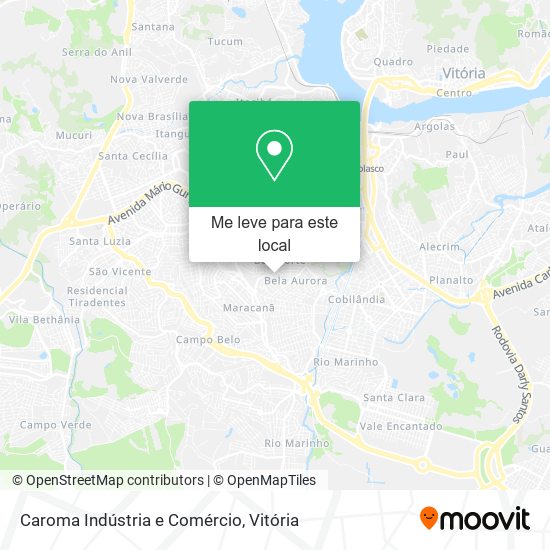 Caroma Indústria e Comércio mapa