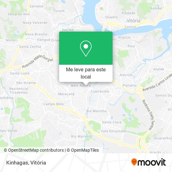 Kinhagas mapa