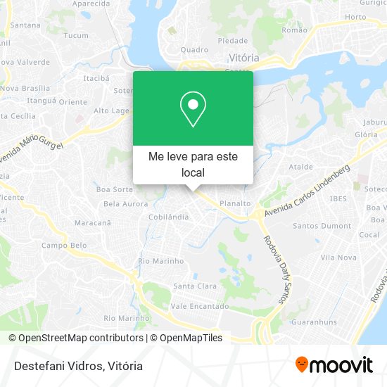 Destefani Vidros mapa