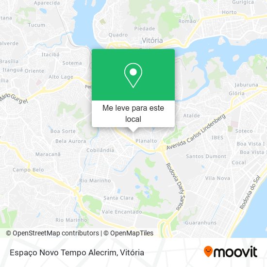Espaço Novo Tempo Alecrim mapa