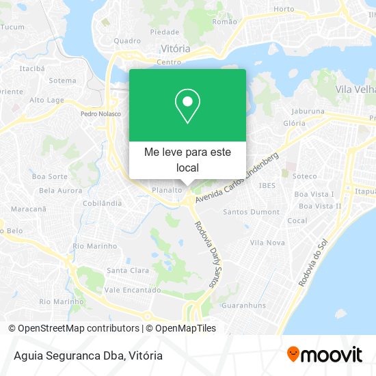 Aguia Seguranca Dba mapa