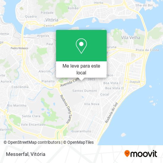 Messerfal mapa
