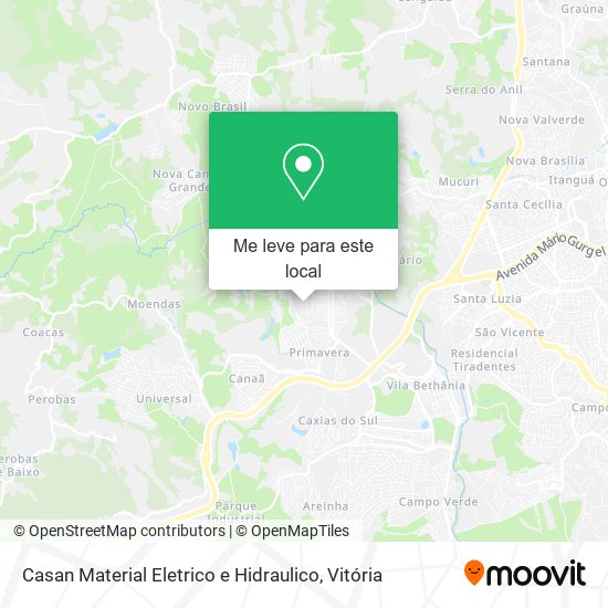 Casan Material Eletrico e Hidraulico mapa