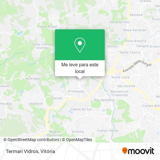 Termari Vidros mapa