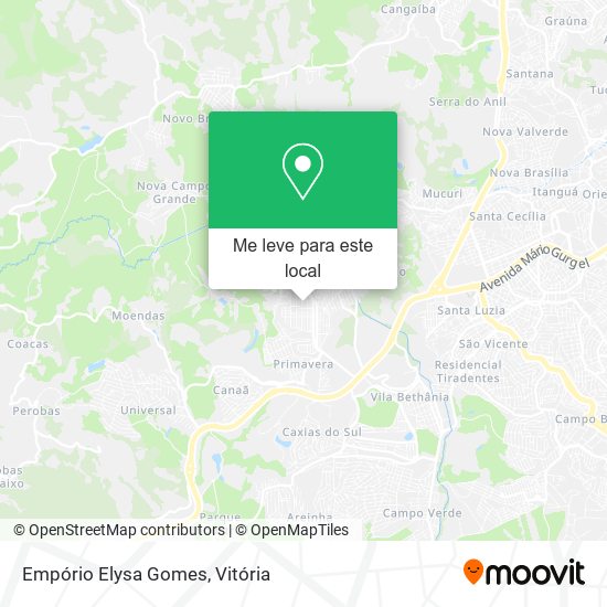 Empório Elysa Gomes mapa