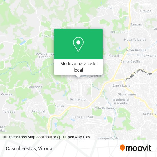 Casual Festas mapa
