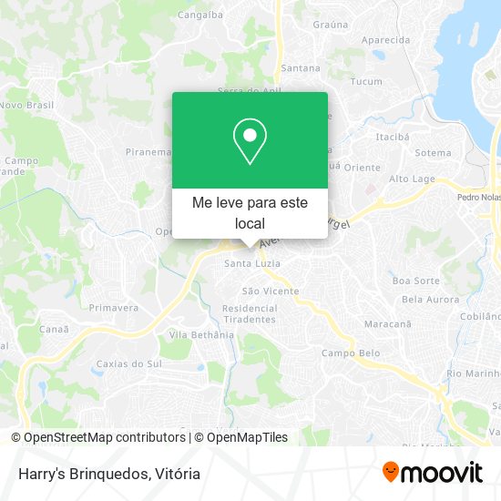 Harry's Brinquedos mapa