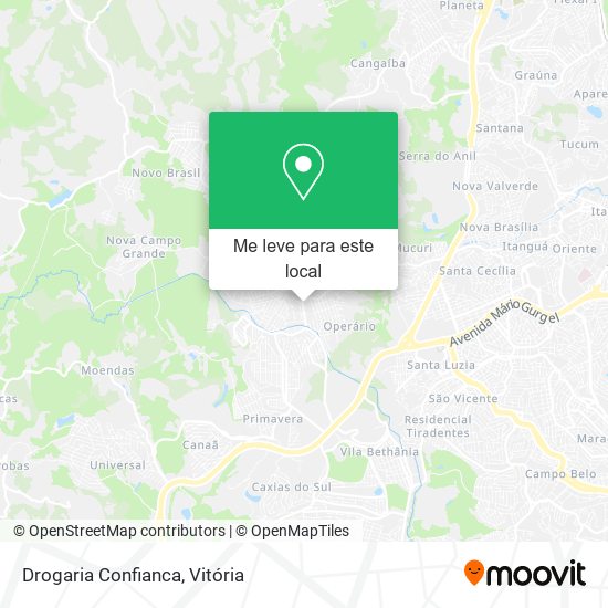 Drogaria Confianca mapa