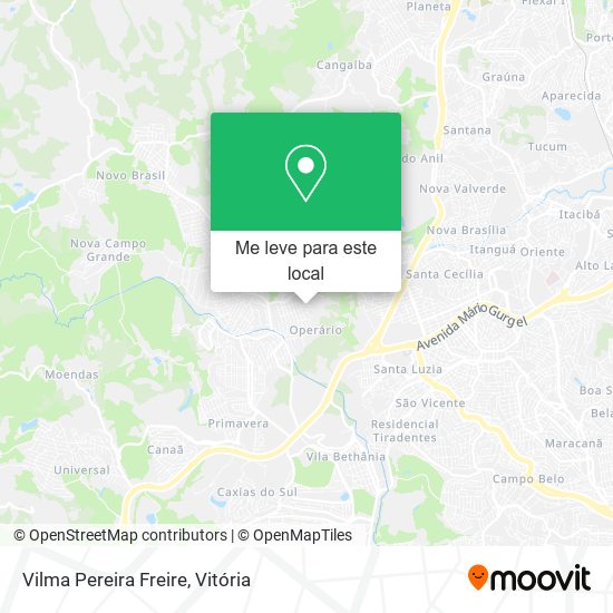 Vilma Pereira Freire mapa