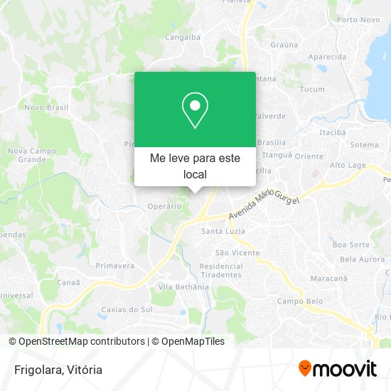 Frigolara mapa