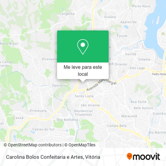 Carolina Bolos Confeitaria e Artes mapa