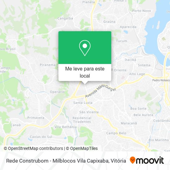 Rede Construbom - Milblocos Vila Capixaba mapa