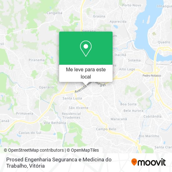 Prosed Engenharia Seguranca e Medicina do Trabalho mapa