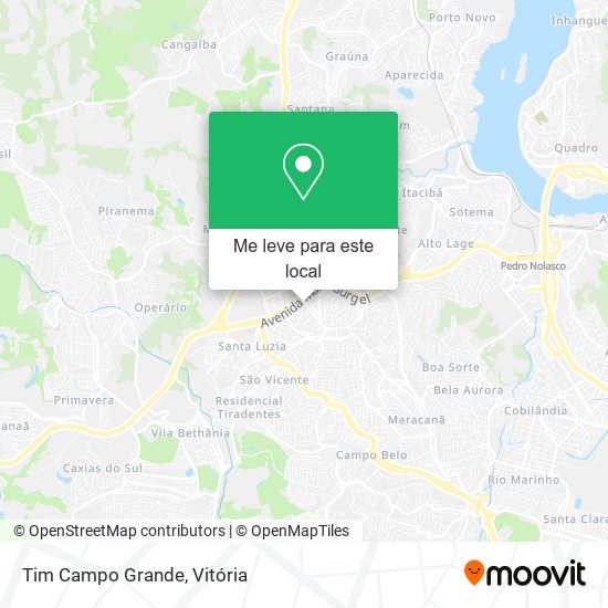 Tim Campo Grande mapa