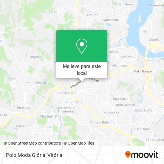Polo Moda Glória mapa