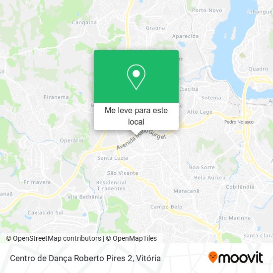 Centro de Dança Roberto Pires 2 mapa