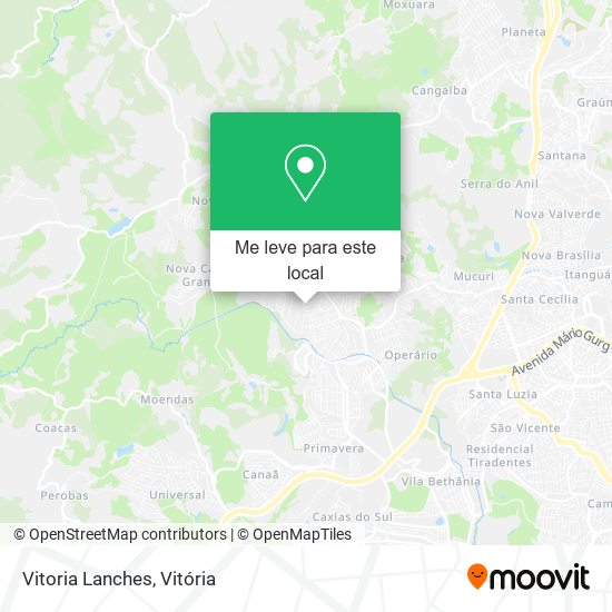 Vitoria Lanches mapa