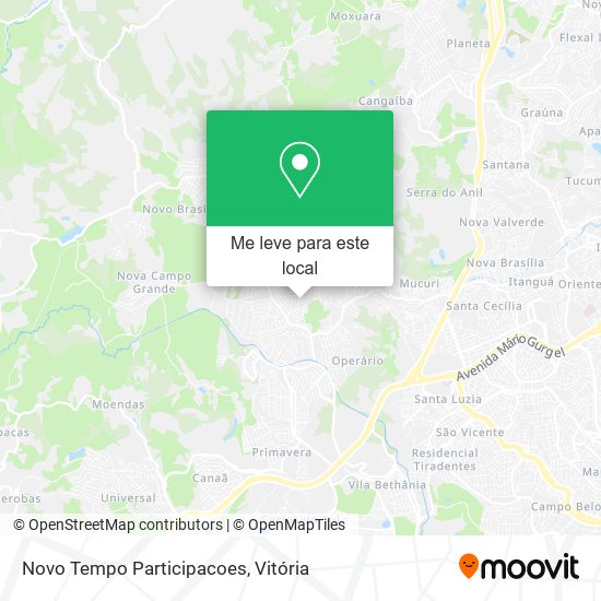 Novo Tempo Participacoes mapa