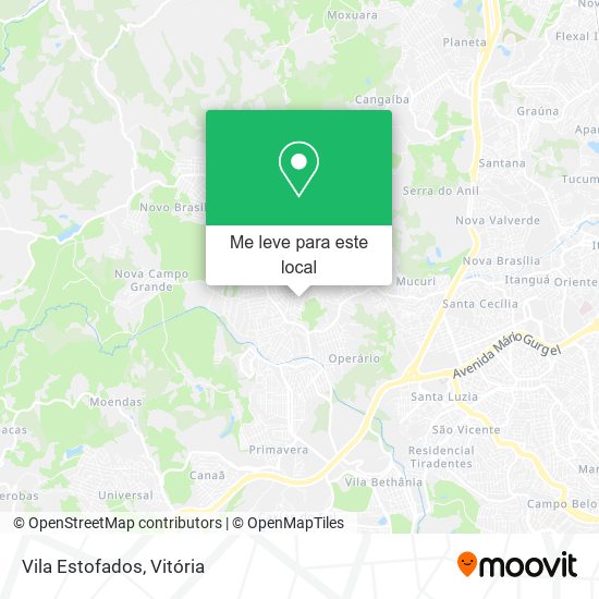 Vila Estofados mapa