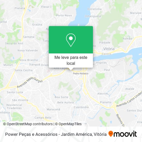 Power Peças e Acessórios - Jardim América mapa