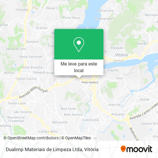 Dualimp Materiais de Limpeza Ltda mapa