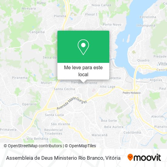 Assembleia de Deus Ministerio Rio Branco mapa