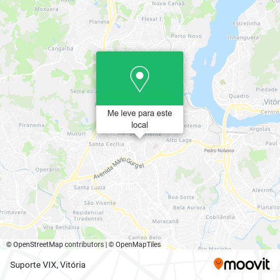 Suporte VIX mapa