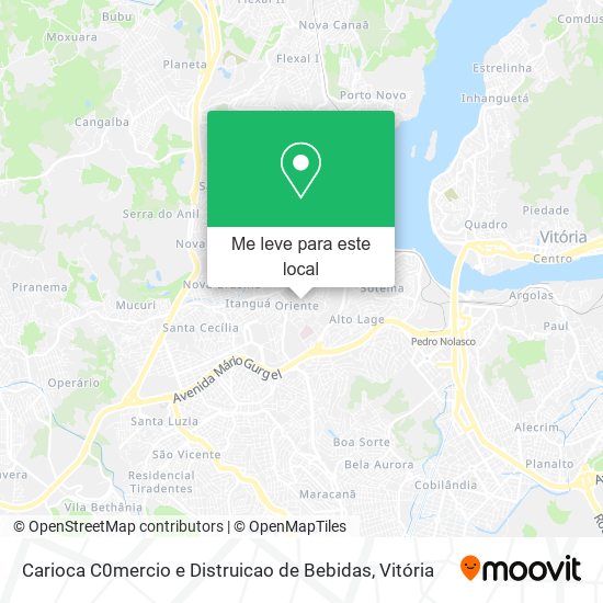 Carioca C0mercio e Distruicao de Bebidas mapa