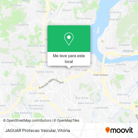 JAGUAR Protecao Veicular mapa