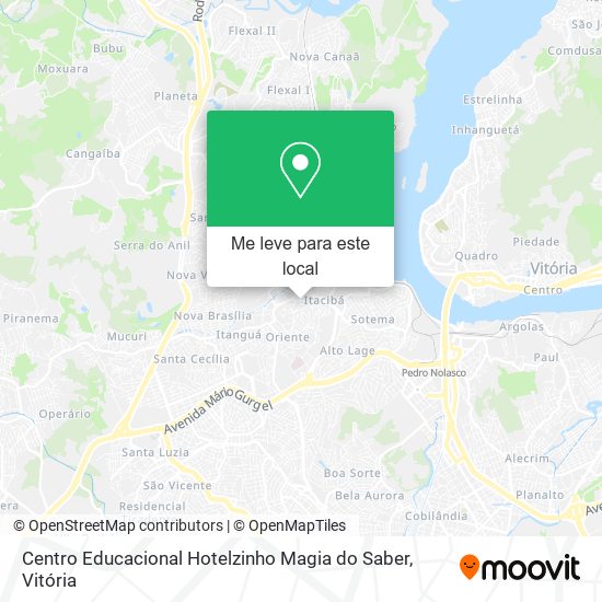 Centro Educacional Hotelzinho Magia do Saber mapa