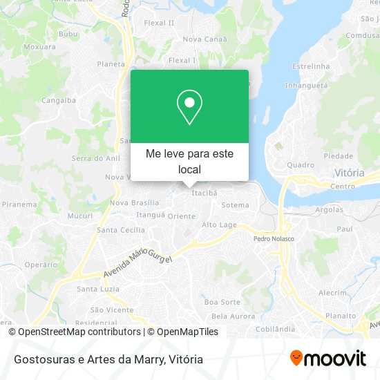 Gostosuras e Artes da Marry mapa