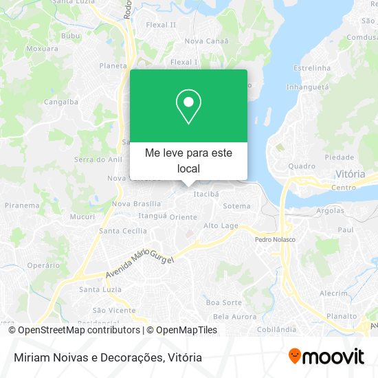 Miriam Noivas e Decorações mapa