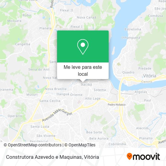 Construtora Azevedo e Maquinas mapa